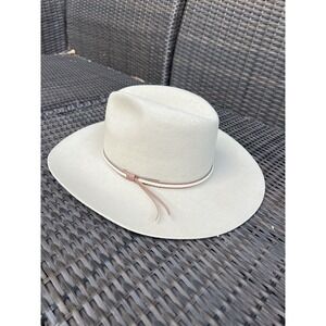 vintage BEAVER BRAND western cowboy hat  7-1/4 fur felted FEDORA (beaver 5X?)